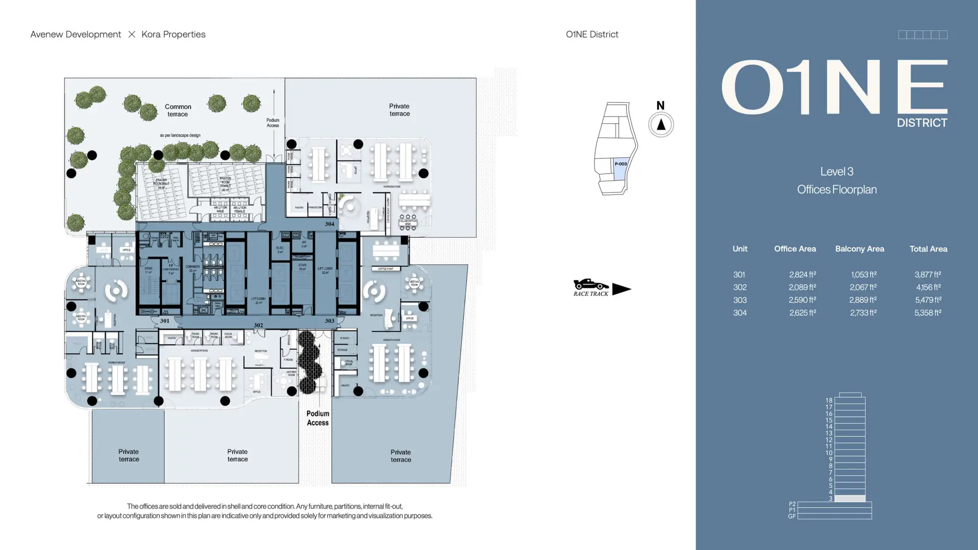 Level 3 Offices Floor Plan